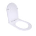 Qtap Сидіння для унітазу для підлоги (Vlasta) 560×363×30 мм, White, з мікроліфтом, Slim Duroplast, Quick Release QT28228300W3