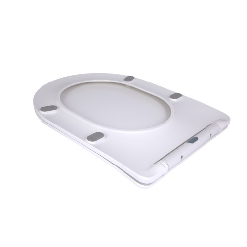 Qtap Сидіння для унітазу для підлоги (Vlasta) 560×363×30 мм, White, з мікроліфтом, Slim Duroplast, Quick Release QT28228300W3