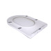 Qtap Сидіння для унітазу для підлоги (Vlasta) 560×363×30 мм, White, з мікроліфтом, Slim Duroplast, Quick Release QT28228300W3