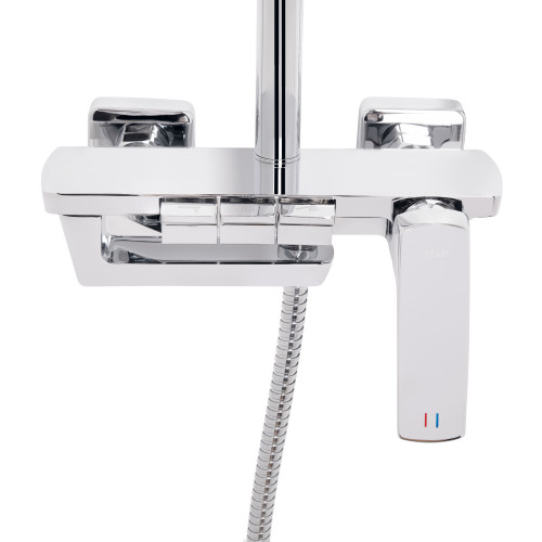 Душова система універсальна Qtap Tern на три споживачі (з виливом) QTTER111CRM47591 Chrome