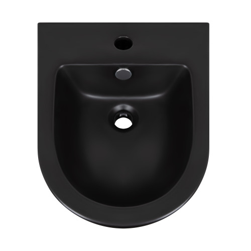 Комплект Qtap Robin Matt Black 2 в 1: унітаз підвісний Ultra Quiet QT13332381АSMB + біде підвісне QT1355046FMB
