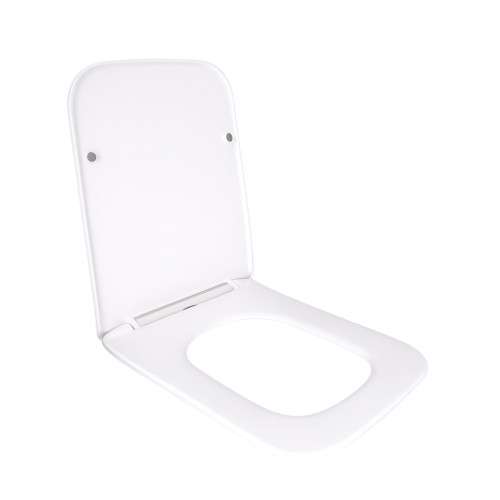 Qtap Сидіння для унітазу підлогового (Aries) 445×360×30 мм, White, з мікроліфтом, Slim Duroplast, Quick Release QT03228302W3