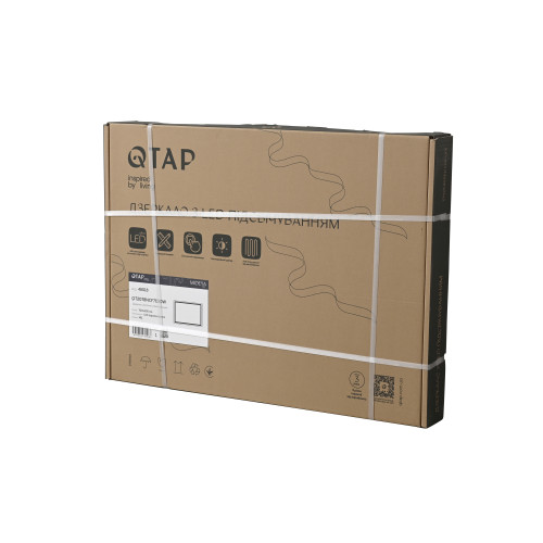 Дзеркало Qtap Mideya (DC-F613) 700х500 з LED-підсвічуванням Touch, з антизапотіванням, диммером QT2078NCF7050W
