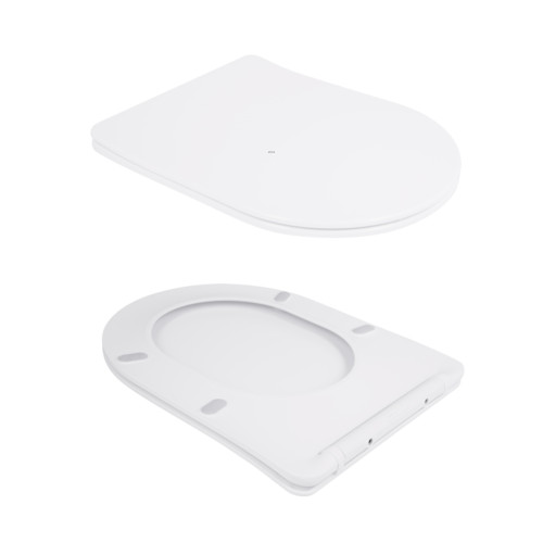 Унітаз підвісний Qtap Scorpio безободковий Ultra Quiet з сидінням Soft-close QT14332380ASW