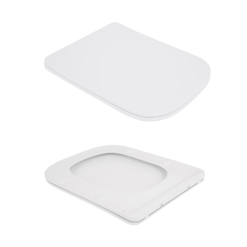 Унітаз підвісний Crow Rimless 485х340х330 мм, White, із сидінням Slim Duroplast/ Soft-close/ Quick Release QT05335171RW Qtap