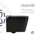 Унітаз підвісний Qtap Crow Ultra Quiet 485×340×290 мм, Matt Black, із сидінням Slim Duroplast/ Soft-close/ Quick Release QT05335171MB