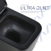 Унітаз підвісний Qtap Crow Ultra Quiet 485×340×290 мм, Matt Black, із сидінням Slim Duroplast/ Soft-close/ Quick Release QT05335171MB