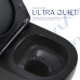 Унітаз підвісний Qtap Jay Ultra Quiet 485х360х320 мм, Matt Black, сидінням Slim Duroplast/ Soft-close/ Quick Relase QT07335177MB