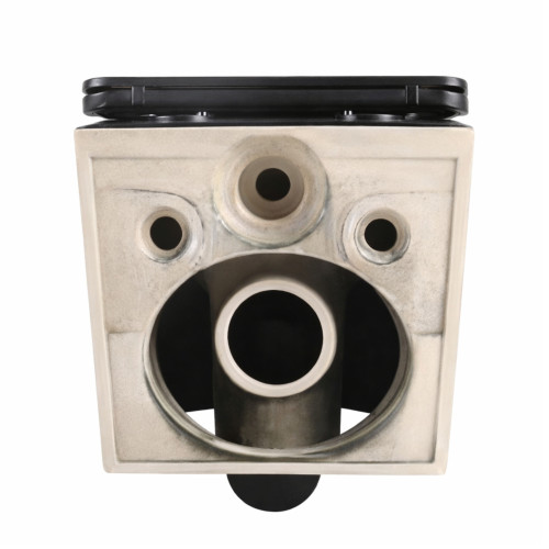 Унітаз підвісний Qtap Jay Ultra Quiet 485х360х320 мм, Matt Black, сидінням Slim Duroplast/ Soft-close/ Quick Relase QT07335177MB
