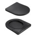Унітаз підвісний Qtap Jay Ultra Quiet 485х360х320 мм, Matt Black, сидінням Slim Duroplast/ Soft-close/ Quick Relase QT07335177MB
