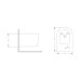 Біде підвісне Qtap Swan 485х360х320 мм, White QT16555379W