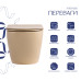 Унітаз підвісний Robin Ultra Quiet 490×365×325 мм, Beige, з сидінням Slim Duroplast / Soft-close / Quick Release QT13332381АSSB Qtap