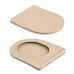 Унітаз підвісний Robin Ultra Quiet 490×365×325 мм, Beige, з сидінням Slim Duroplast / Soft-close / Quick Release QT13332381АSSB Qtap