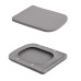 Унітаз підвісний Tern Ultra Quiet 490×365×325 мм, Stone Grey, з сидінням Slim Duroplast / Soft-close / Quick Release QT17332303ASSG Qtap