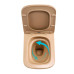 Унітаз підвісний Tern Ultra Quiet 490×365×325 мм, Beige, з сидінням Slim Duroplast / Soft-close / Quick Release QT17332303ASSB Qtap