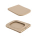 Унітаз підвісний Tern Ultra Quiet 490×365×325 мм, Beige, з сидінням Slim Duroplast / Soft-close / Quick Release QT17332303ASSB Qtap