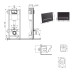 Готове рішення Qtap для ванної кімнати: підвісний унітаз Swan Ultra Quiet 520×360×320 + комплект інсталяції Nest 4 в 1 (лінійна клавіша Matt Black)