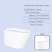 Готове рішення Qtap для ванної кімнати: підвісний унітаз Swan Ultra Quiet 520×360×320 + комплект інсталяції Nest 4 в 1 (лінійна клавіша Matt Black)