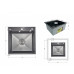 Lidz Handmade H5050HB Мийка для кухні інтегрована Decor Black PVD Honeycomb 2,5/0,5 мм LDH5050BDECPVD48369