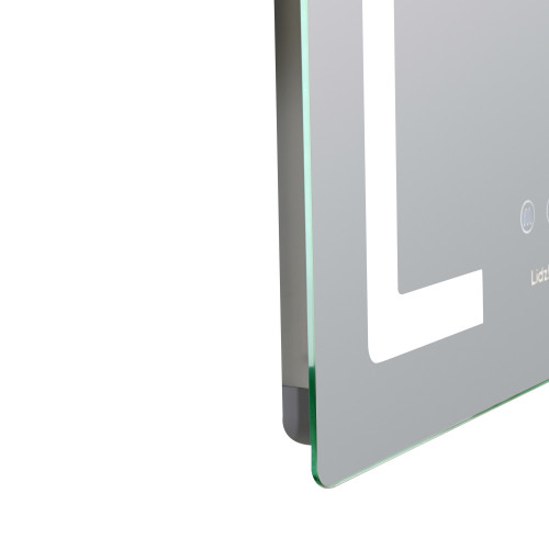 Дзеркало Lidz Kubis (KU2) 600х800 з LED-підсвічуванням Touch, з антизапітнінням, з диммером, рег. яскравості LD78LF937608048449