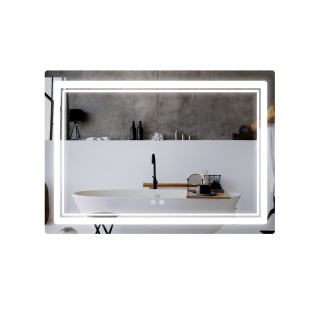 Дзеркало Qtap Cardinal (CA2) 1200х800 з LED-підсвічуванням Touch, з антизапотіванням, з диммером, рег. темп. кольори (3000-6500K) QT0478C1208048454