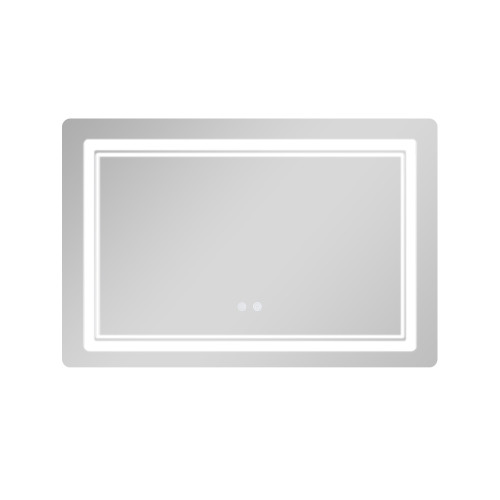 Дзеркало Qtap Cardinal (CA2) 800х600 з LED-підсвічуванням Touch, з антизапотіванням, з димером, рег. темп. кольори (3000-6500K) QT0478C806048457
