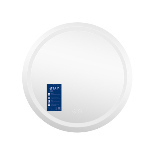 Дзеркало Qtap Mideya (MI6) R700 з LED-підсвічуванням Touch, з антизапітнінням, диммером, рег. яскравості QT2078NCR7070W