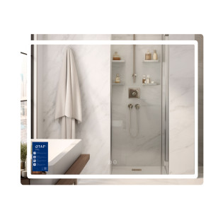 Дзеркало Qtap Mideya (MI2) 900х700 з LED-підсвічуванням Touch, з антизапітнінням, з диммером, рег. яскравості QT2078NCF9070