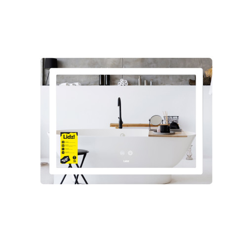 Дзеркало Lidz Kubis (KU2) 700х500 з LED-підсвічуванням Touch, з антизапітнінням, з диммером, рег. яскравості LD78LF90448486