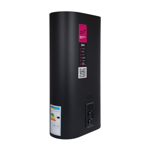 Водонагрівач електричний Thermo Alliance 50 л Black, вертикальний плоский, мокрий ТЕН 2 кВт (0,8+1,2) DT50V20G(PD)/2В