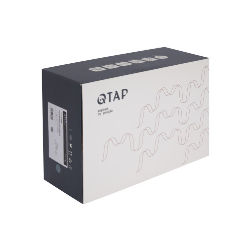 Змішувач для ванни Qtap Crow із душовим гарнітуром QTCRO259CRM48646 Chrome