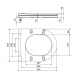 Сидіння для унітазу Qtap (Robin 490) 425x363x50 мм, Matt Black, з мікроліфтом Slim Duroplast, Quick Release QTSC179MB48676