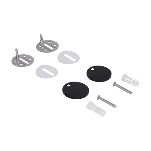 Сидіння для унітазу Qtap (Robin 490) 425x363x50 мм, Matt Black, з мікроліфтом Slim Duroplast, Quick Release QTSC179MB48676