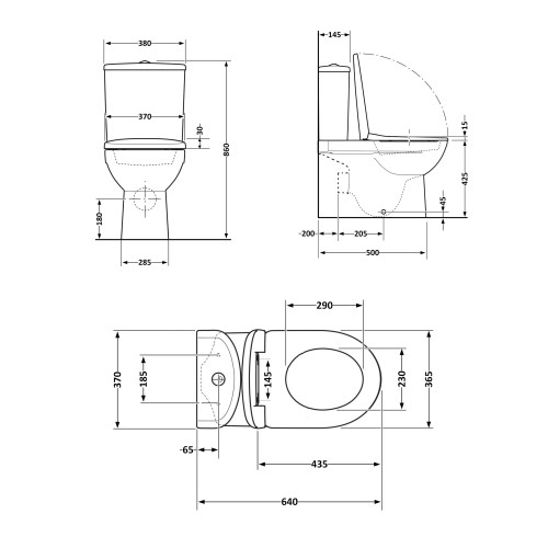 Унітаз для підлоги Qtap Swan Eco Ultra Quiet з сидінням Soft-close 640x360x835 мм QTSWA27W48748 White