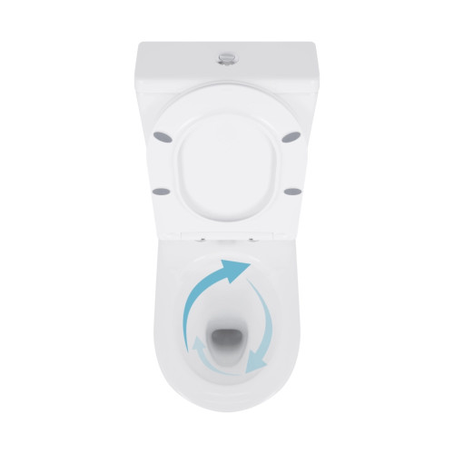 Унітаз для підлоги Qtap Swan Eco Ultra Quiet з сидінням Soft-close 640x360x835 мм QTSWA27W48748 White