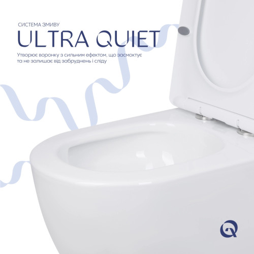 Унітаз для підлоги Qtap Jay Eco Ultra Quiet з сидінням Soft-close 640x360x835 мм QTJAY27W48749 White