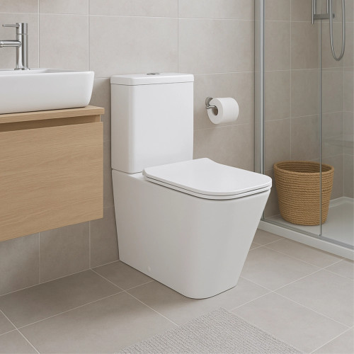 Унітаз підлоговий Qtap Crow Eco безободковий з сидінням Soft-close QTCRO27W48750