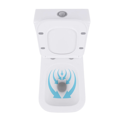 Унітаз підлоговий Qtap Crow Eco безободковий з сидінням Soft-close QTCRO27W48750