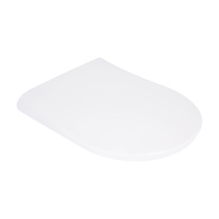 Qtap Сидіння для унітазу (Robin 490, Scorpio 490) 430x363x60 мм, White, з мікроліфтом, Slim Duroplast, MagLock QTSC179W48915
