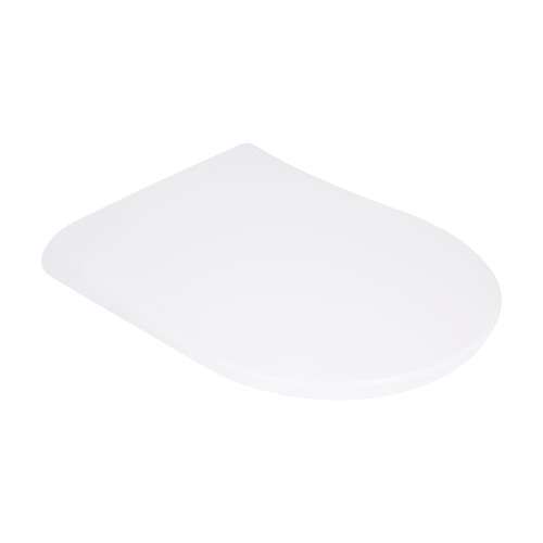 Qtap Сидіння для унітазу (Robin 490, Scorpio 490) 430x363x60 мм, White, з мікроліфтом, Slim Duroplast, MagLock QTSC179W48915