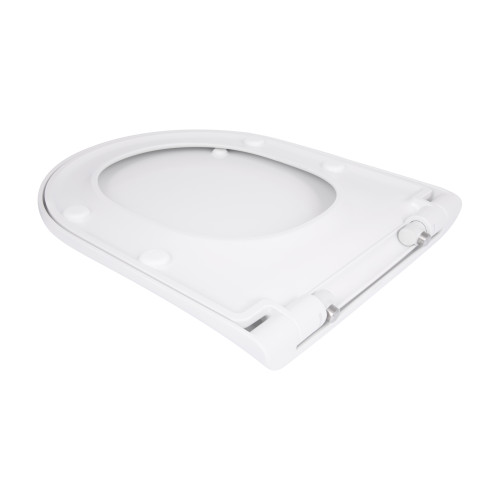 Qtap Сидіння для унітазу (Robin 490, Scorpio 490) 430x363x60 мм, White, з мікроліфтом, Slim Duroplast, MagLock QTSC179W48915