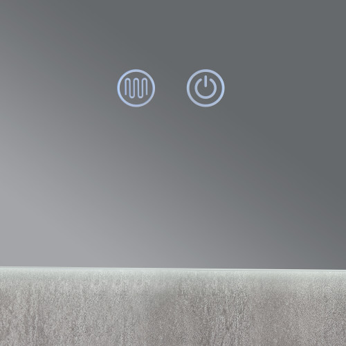 Дзеркало Qtap Taurus (TA1) 800×600 мм з LED-підсвічуванням Touch, з антизапотіванням, з димером, рег. темп. кольори (3000-6500K) QTTAU8006004895