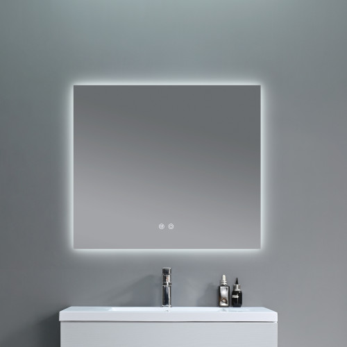 Дзеркало Qtap Taurus (TA1) 800×600 мм з LED-підсвічуванням Touch, з антизапотіванням, з димером, рег. темп. кольори (3000-6500K) QTTAU8006004895