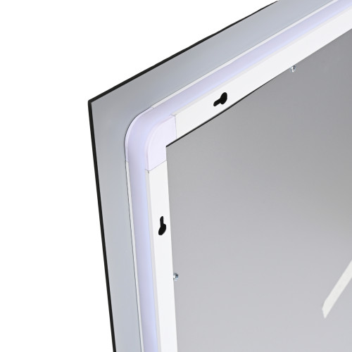 Дзеркало Qtap Taurus (TA1) 1000×800 мм з LED-підсвічуванням Touch, з антизапотіванням, з димером, рег. темп. кольори (3000-6500K) QTTAU100080048956
