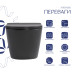 Унітаз підвісний Qtap Robin Ultra Quiet 520×365×340 мм, Anthracite, з сидінням Slim Duroplast / Soft-close / Quick Release QTROB26AN48995