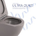 Унітаз підвісний Qtap Robin Ultra Quiet 520×365×340 мм, Stone grey, з сидінням Slim Duroplast / Soft-close / Quick Release QTROB26SG48996