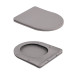Унітаз підвісний Qtap Robin Ultra Quiet 520×365×340 мм, Stone grey, з сидінням Slim Duroplast / Soft-close / Quick Release QTROB26SG48996