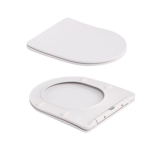 Унітаз підвісний Qtap Robin Ultra Quiet 520×365×340 мм, Marble, з сидінням Slim Duroplast / Soft-close / Quick Release QTROB26MR48998