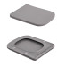 Унітаз підвісний Qtap Tern Ultra Quiet 520×345×325 мм, Stone grey, з сидінням Slim Duroplast / Soft-close / Quick Release QTTER26SG49000