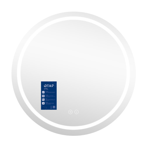 Дзеркало Qtap Mideya R1000 з LED-підсвічуванням Touch, з антизапотіванням, диммером QTMIDR100049003